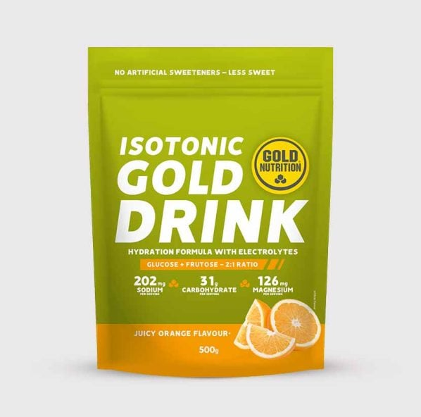 Gold Drink GoldNutrition® 500g – Isotonisk sportdryck med elektrolyter och kolhydrater för optimal uthållighet