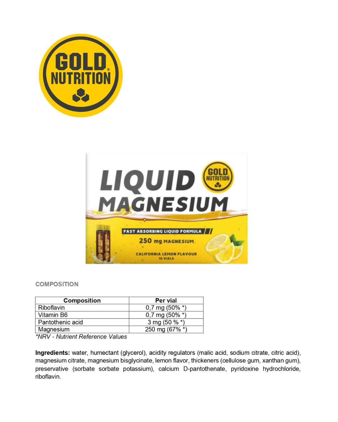 Liquid Magnesium GoldNutrition® – högabsorberande magnesium för muskelavslappning och återhämtning.