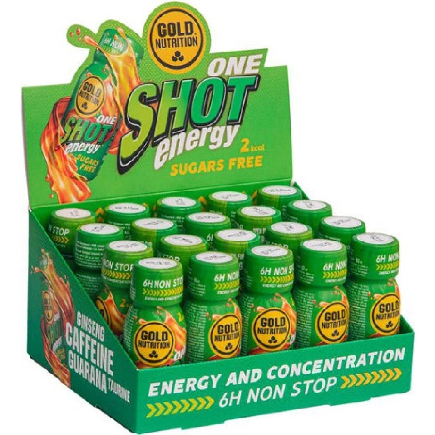 One Shot Energy 20-pack – Långvarig Energi & Fokus | Guarana & Ginseng