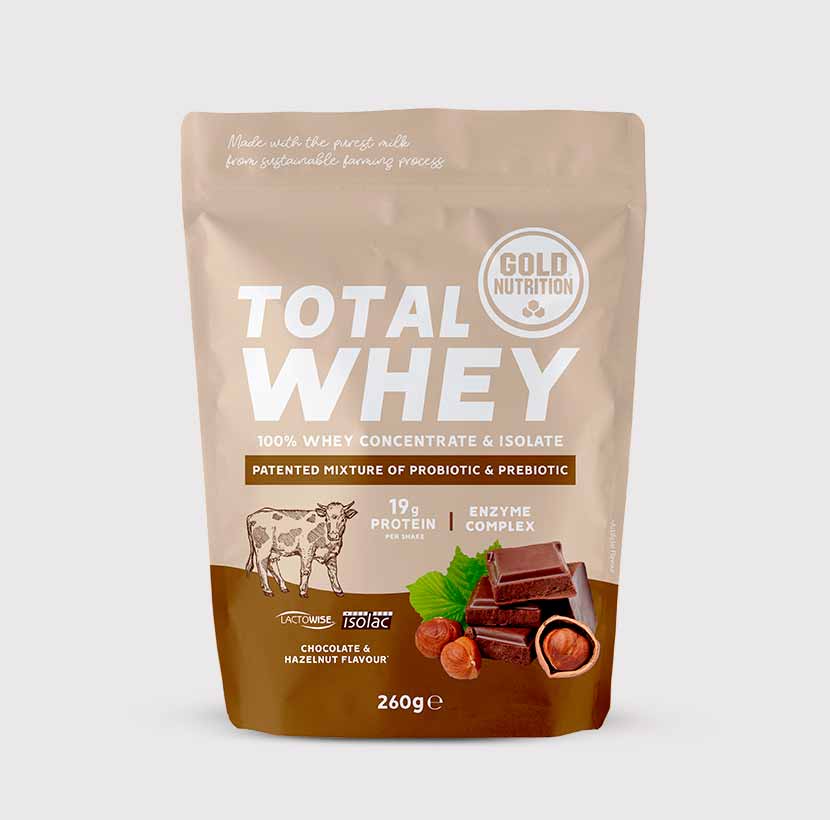 Total Whey White GoldNutrition® – Proteinpulver med hög biologisk kvalitet för muskeluppbyggnad och återhämtning
