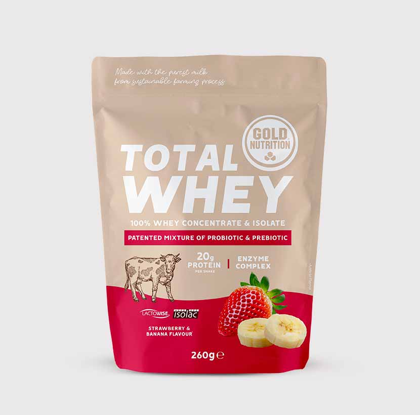 Total Whey White GoldNutrition® – Proteinpulver med hög biologisk kvalitet för muskeluppbyggnad och återhämtning