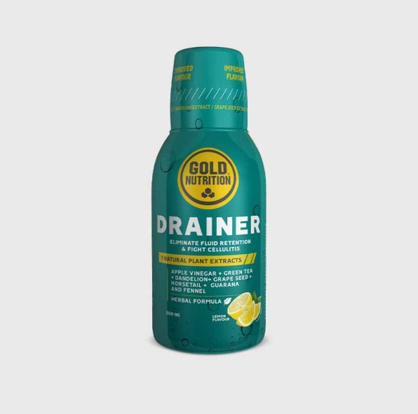 Drainer 2.0 kombinerar grönt te, hästkastanj och äppelcidervinäger för naturlig detox och dränering.