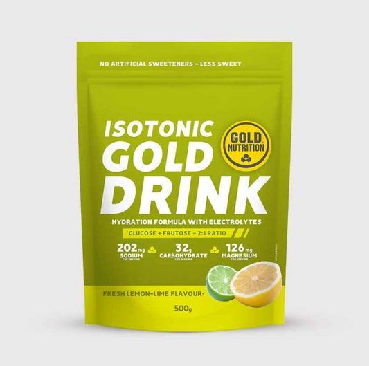 Gold Drink GoldNutrition® 500g – Isotonisk sportdryck med elektrolyter och kolhydrater för optimal uthållighet