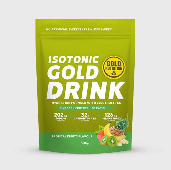 Gold Drink GoldNutrition® 500g – Isotonisk sportdryck med elektrolyter och kolhydrater för optimal uthållighet