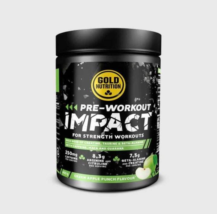 Pre-Workout Impact i shaker – redo att drickas för maximal energi och styrka inför träning.