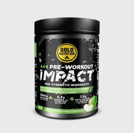 Pre-Workout Impact i shaker – redo att drickas för maximal energi och styrka inför träning.