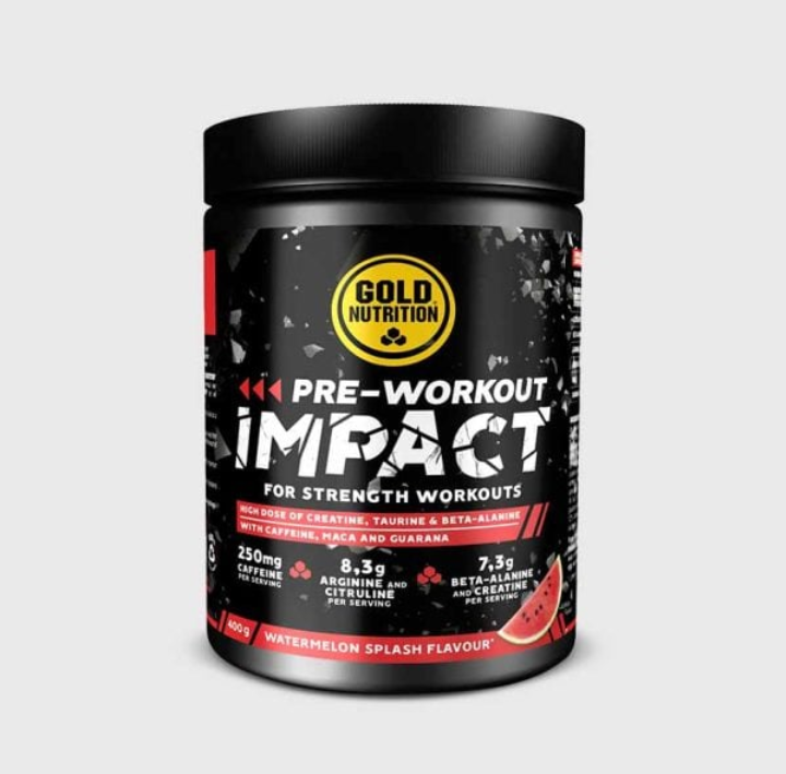 Pre-Workout Impact i shaker – redo att drickas för maximal energi och styrka inför träning.