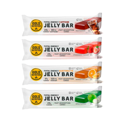 Jelly Bar GoldNutrition® – Energi i geléform för uthållighet (15 x 30 g)