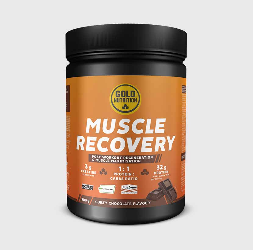 Muscle Recovery 900G före och efter träning – stödjer muskeltillväxt och minskar träningsvärk.