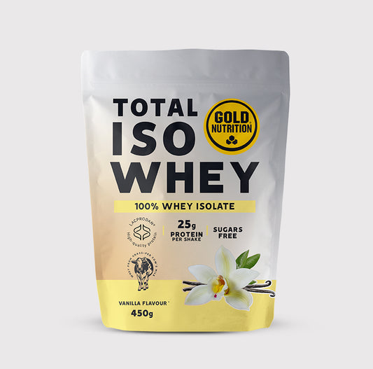 Total Iso Whey proteinpulver för muskelåterhämtning och definition